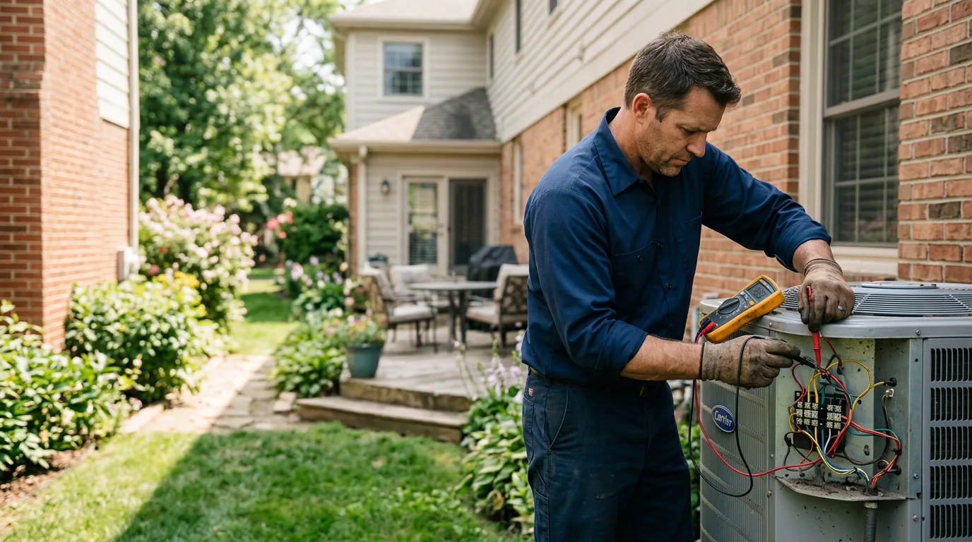 HVAC technician working near Bangor, CA